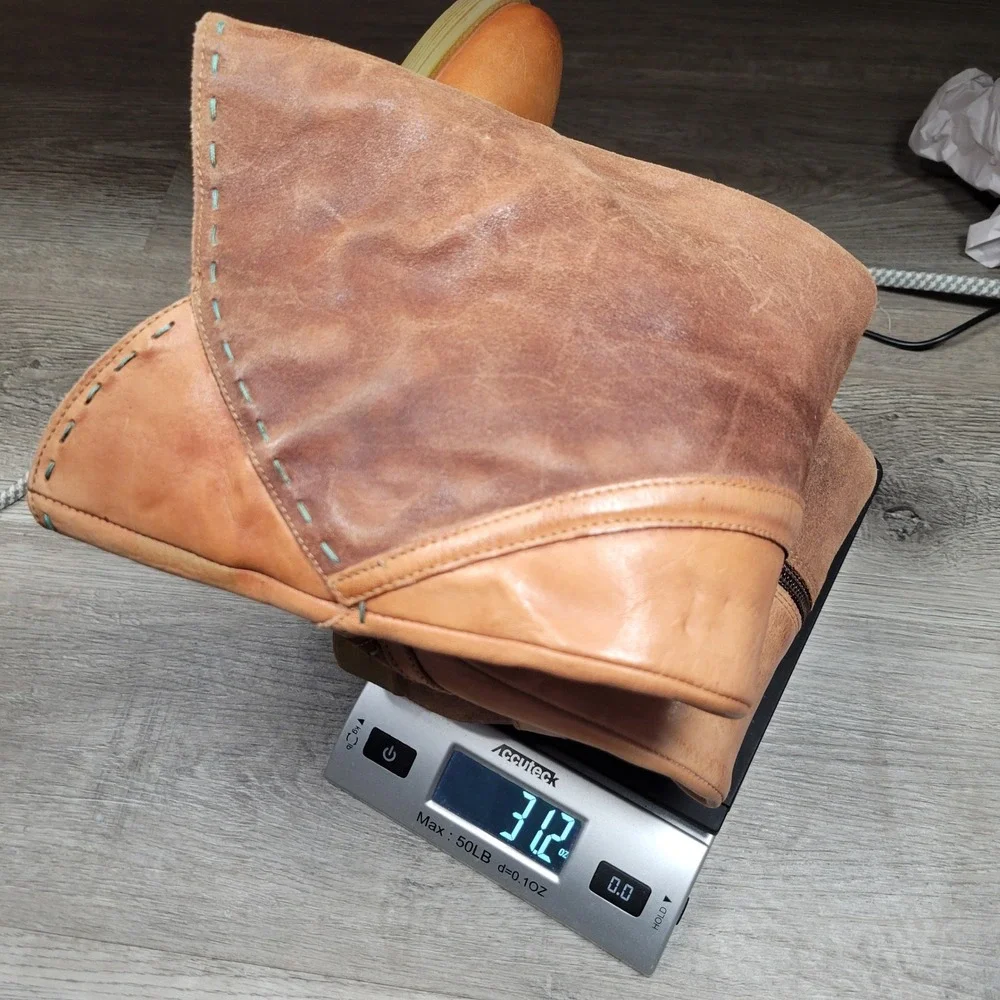 Roan‎ Bed Stu Karolus Boots Women 6 Brown Tan Leather Tall Riding Distressed